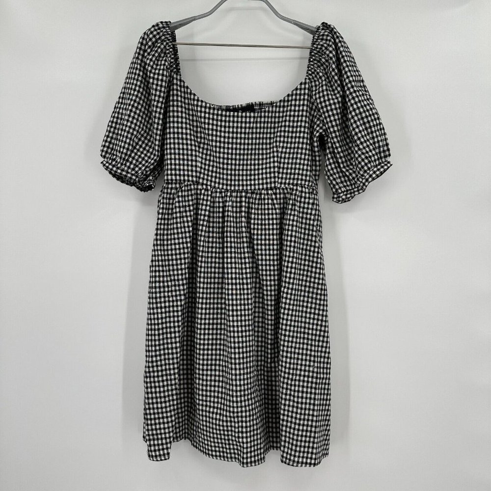 Pomander Place by Tuckernuck Black Gingham Abigail Dress sz XS NWOT Mini